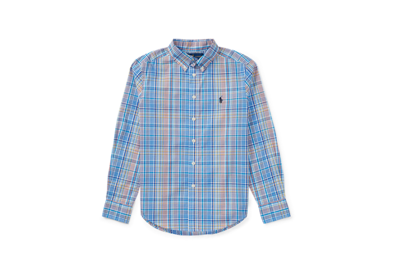 Plaid Stretch Cotton Shirt